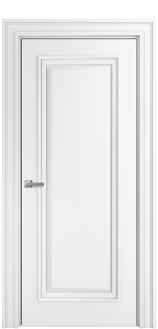 Дверь межкомнатная Палермо 1 Цвет Белый Покрытие Эмаль  Наличник Лацио 110 Цена 28925