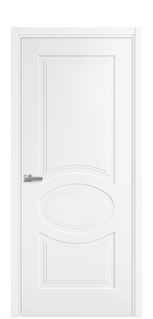 Дверь межкомнатная Рино 6 Цвет Белый Покрытие Эмаль  Наличник L 50 Цена 15625