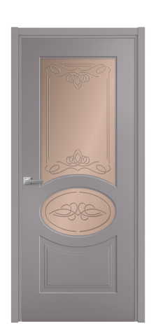 Дверь межкомнатная Lina 6 Цвет Ирис Покрытие Эмаль  Наличник L 50 Цена 46775