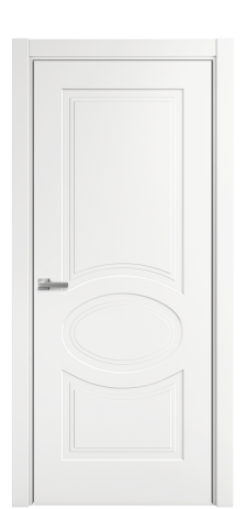 Дверь межкомнатная Lina 6 Цвет Белый Покрытие Эмаль  Наличник L 75 Цена 40475