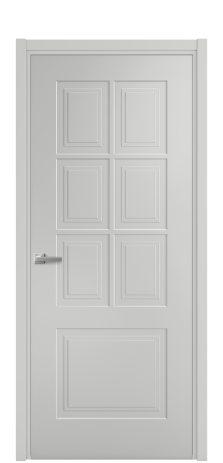 Дверь межкомнатная Paulo 1 Цвет Телегрей Покрытие Эмаль  Наличник L 50 Цена 40475