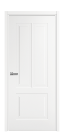 Дверь межкомнатная Paulo 2 Цвет Белый Покрытие Эмаль  Наличник L 50 Цена 40475