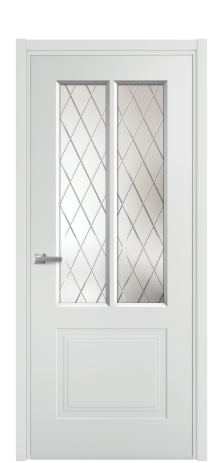 Дверь межкомнатная Paulo 2 Цвет Облачный Покрытие Эмаль  Наличник L 50 Цена 41980