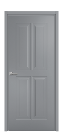 Дверь межкомнатная Paulo 3 Цвет Гриджио Покрытие Эмаль  Наличник L 50 Цена 41718