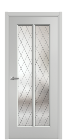 Дверь межкомнатная Paulo 4 Цвет Телегрей Покрытие Эмаль  Наличник L 50 Цена 42765