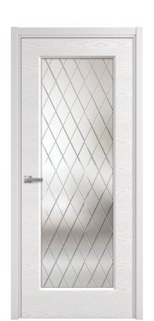 Дверь межкомнатная Рино 1 Цвет Крем Brash Покрытие Эмаль брашированная  Наличник L 50 Цена 46665