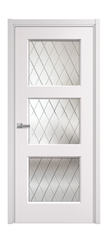 Дверь межкомнатная Рино 3 Цвет Крем Покрытие Эмаль  Наличник L 50 Цена 42050