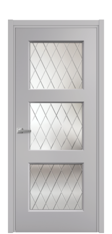 Дверь межкомнатная Рино 3 Цвет Галечный Покрытие Эмаль  Наличник L 50 Цена 43293