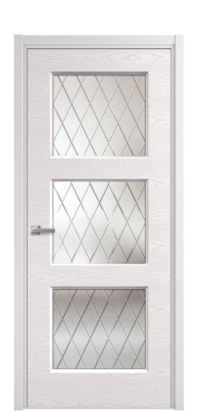 Дверь межкомнатная Rino 3 Цвет Крем Brash Покрытие Эмаль брашированная  Наличник L 50 Цена 45950