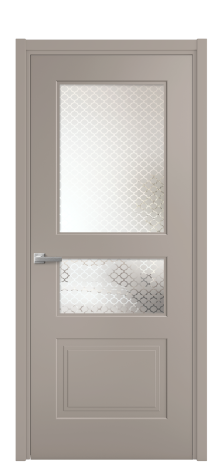 Дверь межкомнатная Rino 4 Цвет Какао Покрытие Эмаль  Наличник L 50 Цена 42335