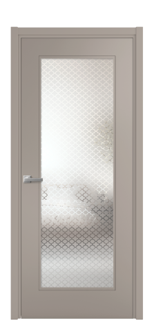 Дверь межкомнатная Плэйн 1 Цвет Какао Покрытие Эмаль  Наличник L 50 Цена 42185