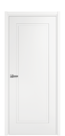 Дверь межкомнатная Плэйн 1 Цвет Белый Покрытие Эмаль  Наличник L 50 Цена 39475