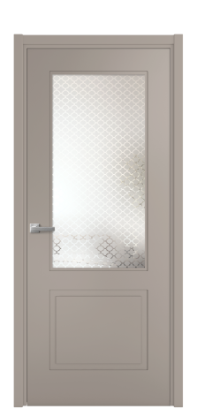 Дверь межкомнатная Плэйн 2 Цвет Какао Покрытие Эмаль  Наличник L 50 Цена 41250