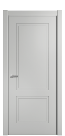 Дверь межкомнатная Плэйн 2 Цвет Телегрей Покрытие Эмаль  Наличник L 75 Цена 39475