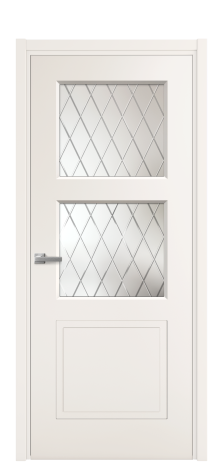 Дверь межкомнатная Плэйн 3 Цвет Молочный Покрытие Эмаль  Наличник L 50 Цена 41050