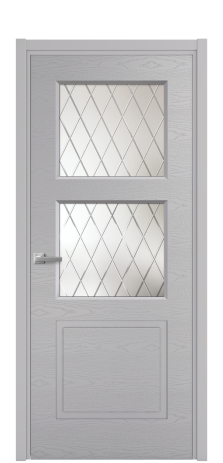 Дверь межкомнатная Плэйн 3 Цвет Галечный Brash Покрытие Эмаль брашированная  Наличник L 50 Цена 44950