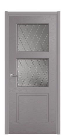 Дверь межкомнатная Плэйн 3 Цвет Ирис Brash Покрытие Эмаль брашированная  Наличник L 50 Цена 45500