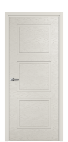 Дверь межкомнатная Plaine 3 Цвет Дымчатый Brash Покрытие Эмаль брашированная  Наличник L 50 Цена 43375