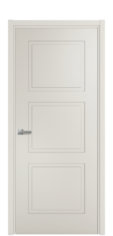 Дверь межкомнатная Плэйн 3 Цвет Дымчатый Покрытие Эмаль  Наличник L 50 Цена 39475