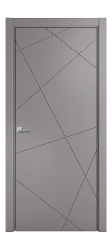 Дверь межкомнатная Твист 01 Цвет Ирис Покрытие Эмаль  Наличник L 75 Цена 39475