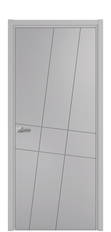 Дверь межкомнатная Twist 02 Цвет Галечный Покрытие Эмаль  Наличник L 50 Цена 40668