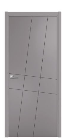 Дверь межкомнатная Твист 02 Цвет Ирис Покрытие Эмаль  Наличник L 50 Цена 15625