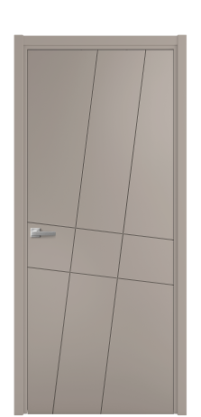 Дверь межкомнатная Твист 02 Цвет Какао Покрытие Эмаль  Наличник L 50 Цена 39475