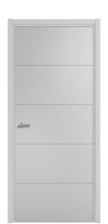 Дверь межкомнатная Linea 01 Цвет Телегрей Покрытие Эмаль  Наличник L 50 Цена 39475