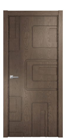 Дверь межкомнатная Капричио 01 Цвет Дуб Марракеш Покрытие Шпон натуральный  Наличник L 75 Цена 17800