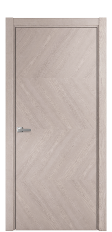 Дверь межкомнатная Юнит 01 Цвет Дуб Имбирь Покрытие Шпон натуральный  Наличник L 75 Цена 58050