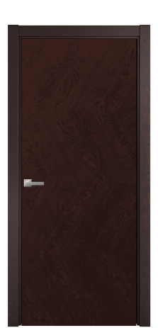 Дверь межкомнатная Юнит 01 Цвет Мореный Дуб Покрытие Шпон натуральный  Наличник L 75 Цена 58050