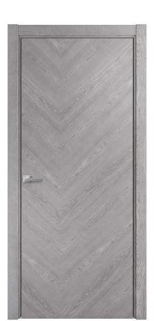 Дверь межкомнатная Юнит 05 Цвет Дуб Кварц Покрытие Шпон натуральный  Наличник L 75 Цена 54050