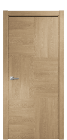 Дверь межкомнатная Юнит 06 Цвет Дуб Светлый Покрытие Шпон натуральный  Наличник L 75 Цена 58050