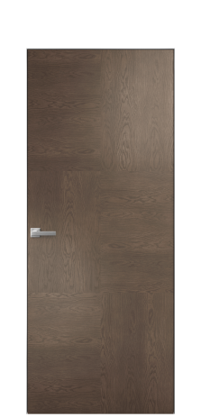 Дверь межкомнатная Юнит 06 Цвет Дуб Марракеш Покрытие Шпон натуральный  Наличник Скрытый короб хром Цена 55850