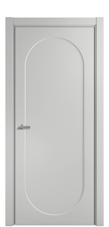 Дверь межкомнатная Ансе 1 Цвет Телегрей Покрытие Эмаль  Наличник L 75 Цена 44475