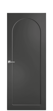 Дверь межкомнатная Ансе 3 Цвет Антрацит Покрытие Эмаль  Наличник Скрытый короб хром Цена 45893