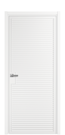 Дверь межкомнатная Спейс 01 Цвет Белый Покрытие Эмаль  Наличник L 50 Цена 49475