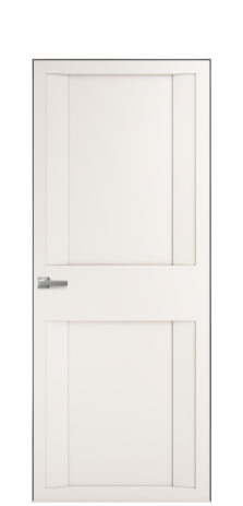 Дверь межкомнатная Podio 01 Цвет Молочный Покрытие Эмаль  Наличник Скрытый короб хром Цена 49450