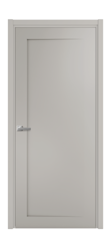 Дверь межкомнатная Podio 03 Цвет Серый Шелк Покрытие Эмаль  Наличник L 50 Цена 49475