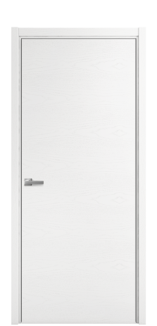 Дверь межкомнатная Порте 39-00 Цвет Ясень Белый Покрытие Шпон крашеный горизонталь Наличник L 50 Цена 41675