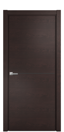 Дверь межкомнатная Слот 10-001 Цвет Мореный Дуб Покрытие Шпон натуральный  Наличник L 75 Цена 48750