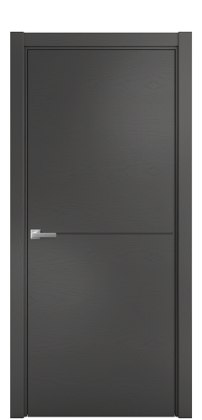 Дверь межкомнатная Слот 10-001 Цвет Ясень Антрацит Покрытие Шпон крашеный  Наличник L 75 Цена 45875