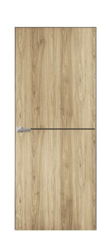 Дверь межкомнатная Slot 10-001 Цвет Орех светлый Покрытие ПВХ ПОД ДЕРЕВО Наличник Скрытый короб хром Цена 38100