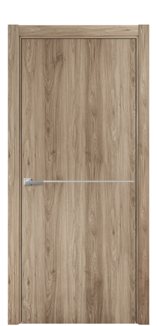 Дверь межкомнатная Slot 10-001 Цвет Орех смоук Покрытие ПВХ ПОД ДЕРЕВО Наличник L 75 Цена 31200