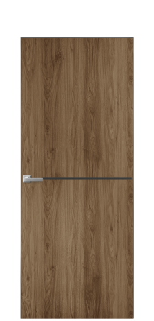 Дверь межкомнатная Slot 10-001 Цвет Орех классический Покрытие ПВХ ПОД ДЕРЕВО Наличник Скрытый короб хром Цена 38100