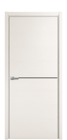 Дверь межкомнатная Slot 10-001 Цвет Ясень Молочный Покрытие Шпон крашеный  Наличник L 50 Цена 45875