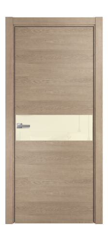 Дверь межкомнатная Ветро 11 Цвет Дуб Песочный Покрытие Шпон натуральный  Наличник L 75 Цена 51650