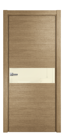 Дверь межкомнатная Ветро 11 Цвет Дуб Янтарь Покрытие Шпон масло  Наличник L 75 Цена 54275