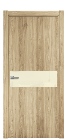 Дверь межкомнатная Ветро 11 Цвет Орех светлый Покрытие ПВХ ПОД ДЕРЕВО Наличник L 75 Цена 8700