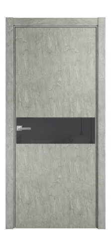 Дверь межкомнатная Ветро 11 Цвет Скол камня грей Покрытие ПВХ ФАКТУРНЫЕ Наличник L 75 Цена 8700